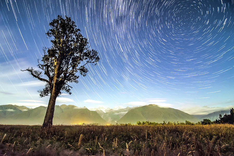 New Zealand Star Trails Photograph by Ryan Ketterer