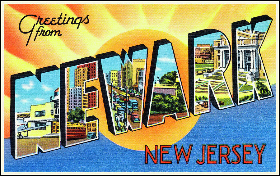 Newark Photograph - Newark New Jersey Retro Vintage Travel  by Carol Japp