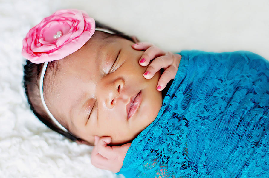 Newborn baby girl Photograph by Kristal ONeal