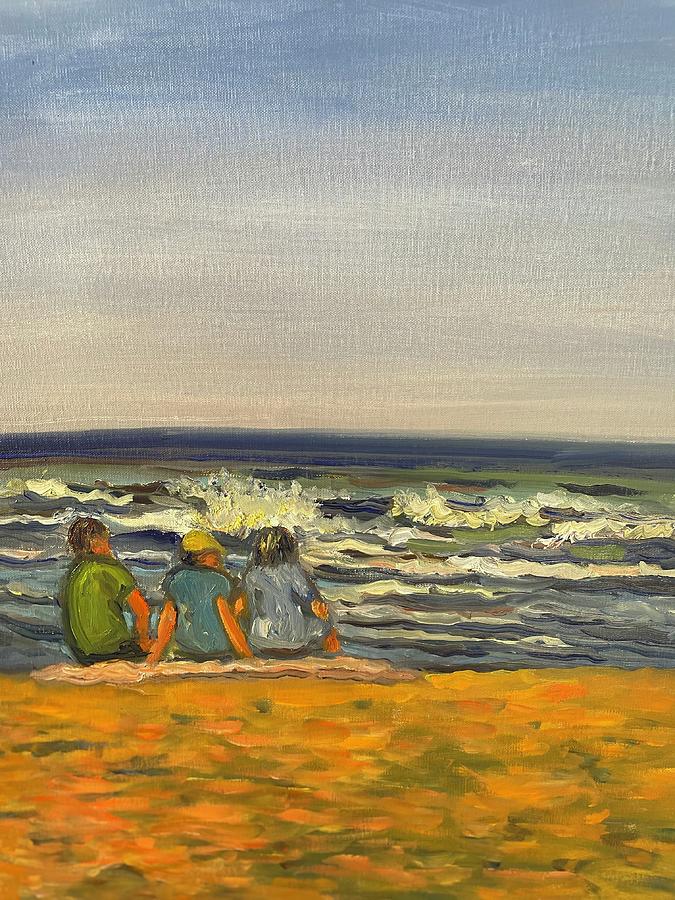 Newcomb Hollow Beach Painting by Beth Riso
