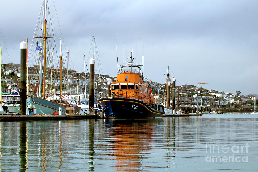 Newhaven Lifeboat In Falmouth Photograph