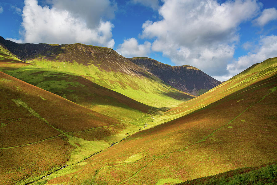 Newlands Pass in Lake District in England Photograph by Steven Heap