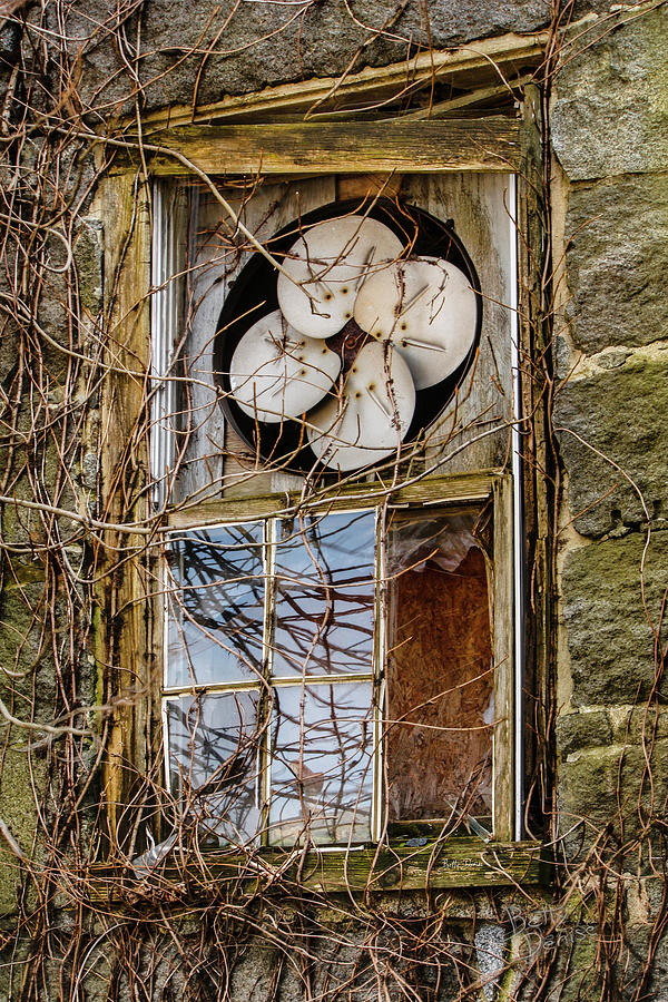 Fan Photograph - Newmarket Mill Window Fan by Betty Denise