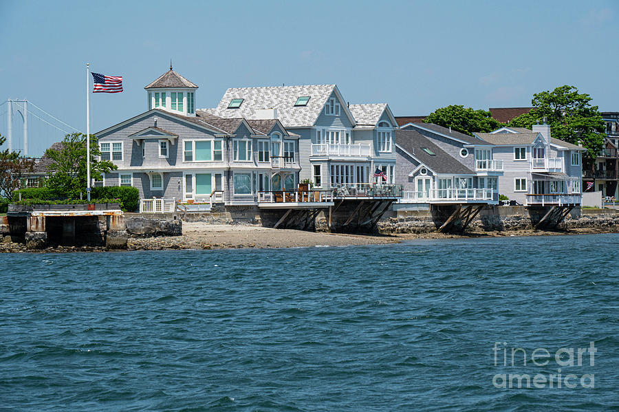 Newport Narragansett Bay Homes Photograph by Bob Phillips