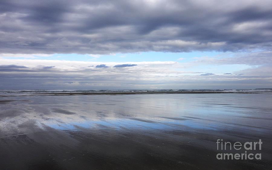 Newport Oregon Beach Reflection Photograph