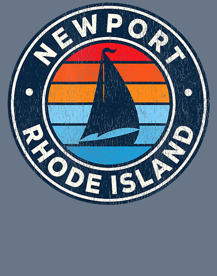 Newport Rhode Island Ri Vintage Sailboat Retro 70S Digital Art by Hai ...