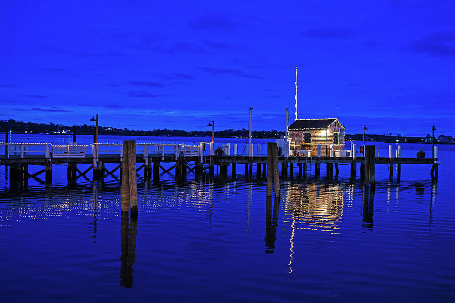 Newport RI Pier Reflection as Dusk Photograph by Toby McGuire Newport RI Pier Reflection as Dusk Photograph by Toby McGuire