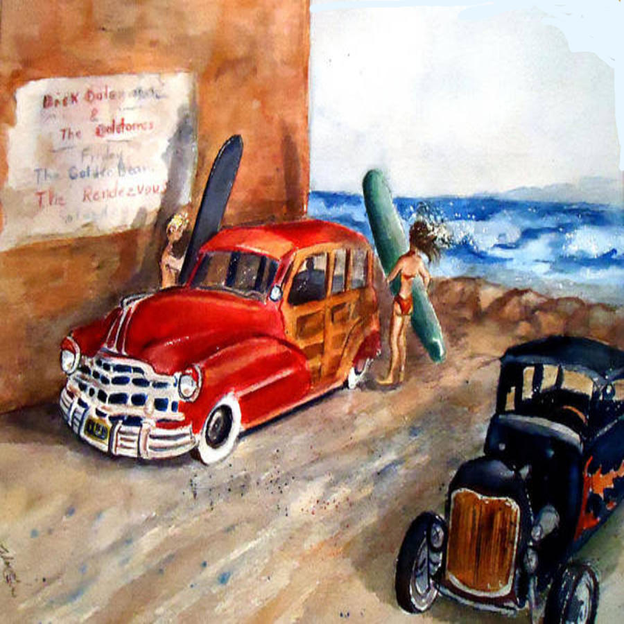 Newport Woody Painting by Charme Curtin