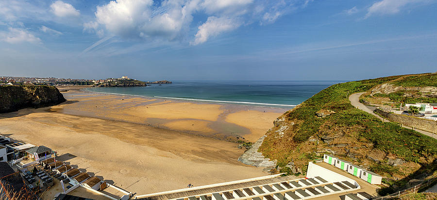 Newquay Beach Cornwall Photograph by Shirley Mitchell