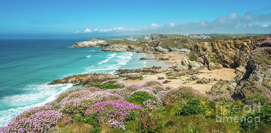 Newquay beach in North Cornwall Photograph by Andrew Michael - Fine Art ...