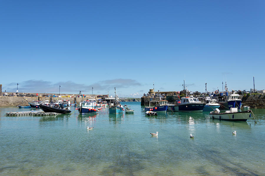 Newquay harbour Photograph by Steev Stamford
