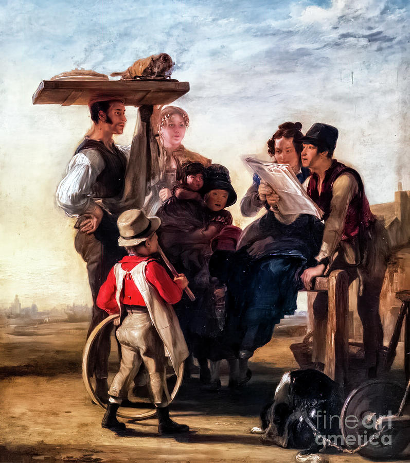 Newsmongers by David Wilkie 1821 Painting by David Wilkie