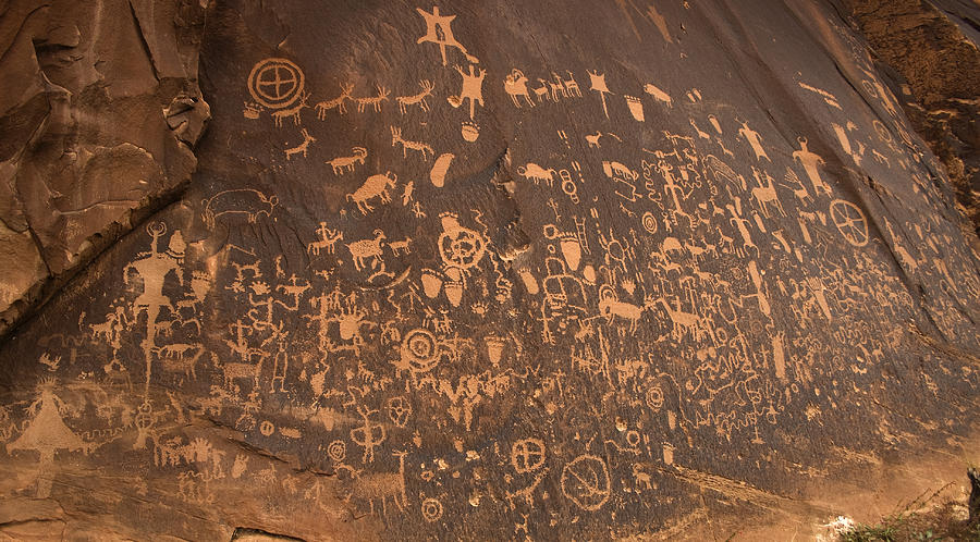 Newspaper Rock Photograph by Photo by Michael Russell
