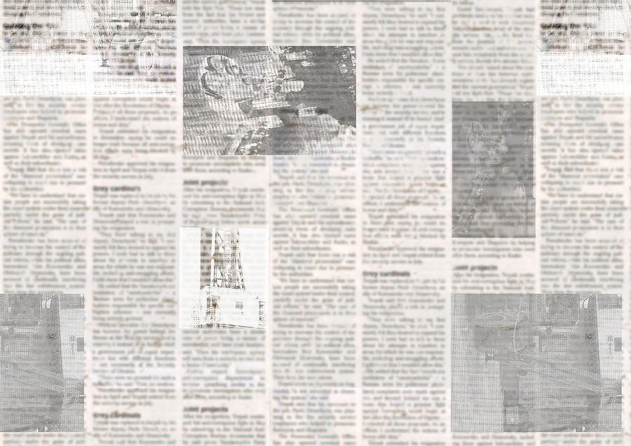 Vintage Grunge Newspaper Paper Texture Background Blurred Old