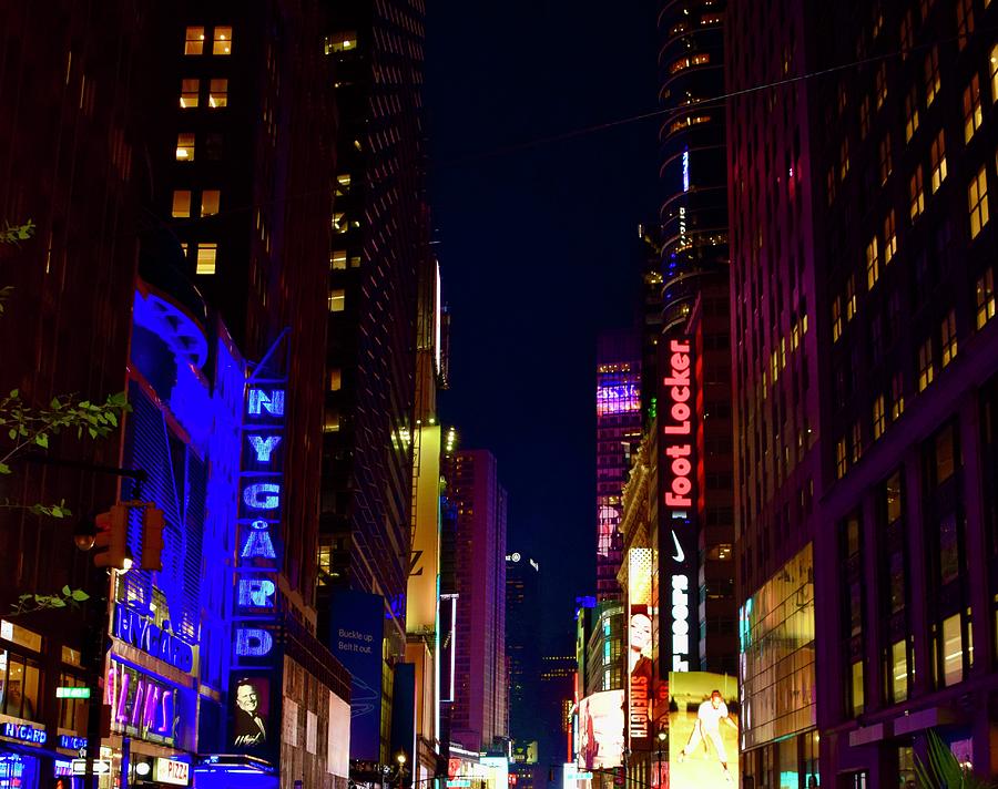 Night view-Times Square Photograph by Bnte Creations