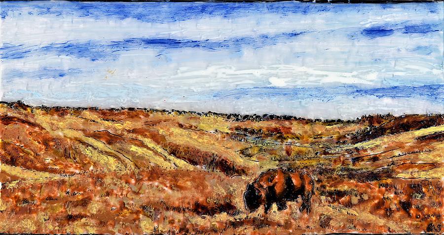 Next to Last Buffalo Painting by Phil Strang