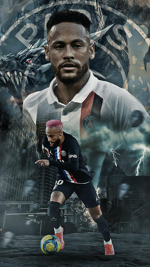 Neymar JR Digital Art by Cinta Mya - Fine Art America