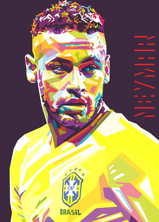 Neymar Jr II Poster Royyen Roy Tapestry - Textile by Rafael Novotny ...