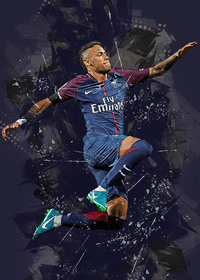 Neymar JR Poster Kaye Whitesel Tapestry - Textile by Courtney Lane ...