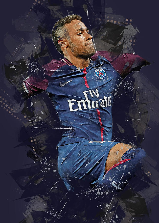 Neymar JR Poster Kaye Whitesel Tapestry - Textile by Kendel Rosenberg ...