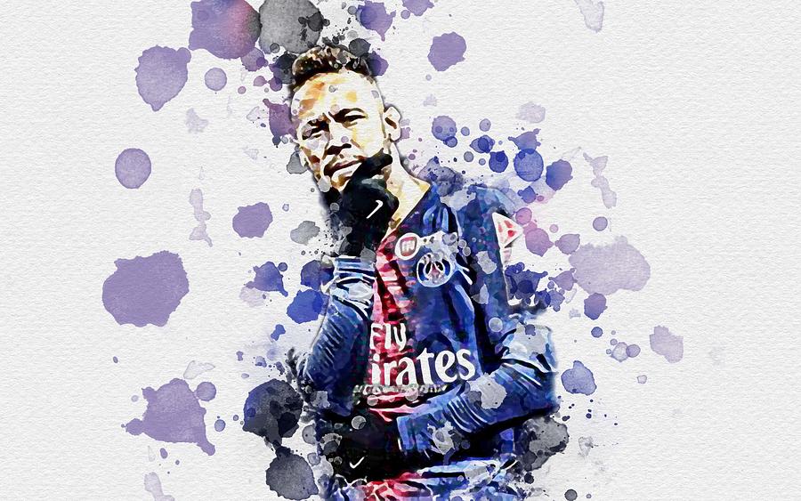 Neymar Psg Art Brazilian Footballers Soccer Neymar Da Silva Santos 