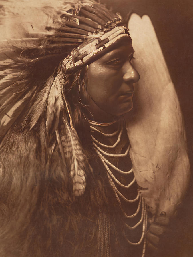 Nez Perce Brave 1905 Photograph by Edward S Curtis Nez Perce Brave 1905 Photograph by Edward S Curtis