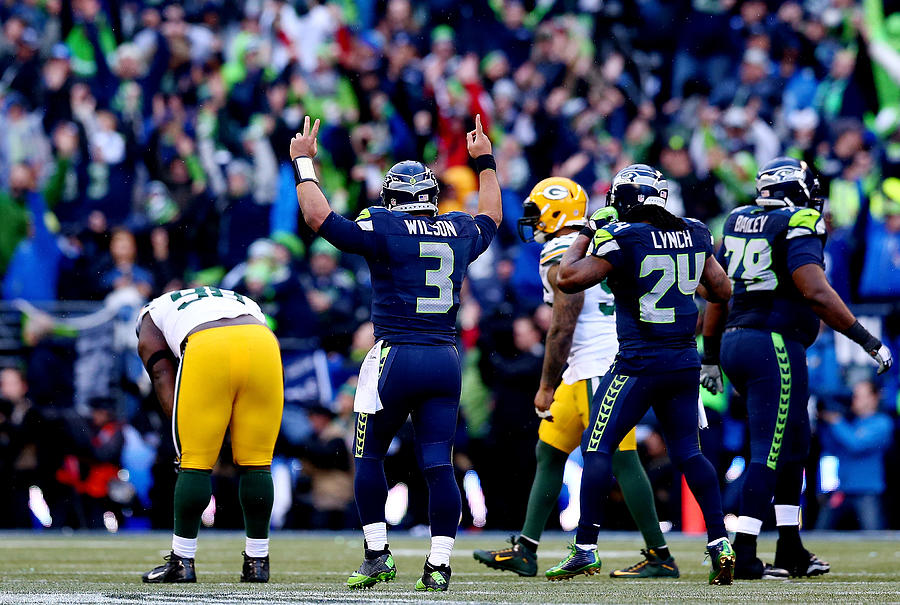 NFC Championship - Green Bay Packers v Seattle Seahawks Photograph by Ronald Martinez