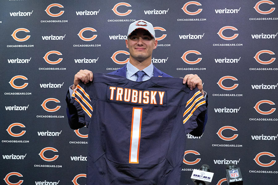NFL: APR 28 Chicago Bears Mitchell Trubisky Press Conference Photograph by Icon Sportswire