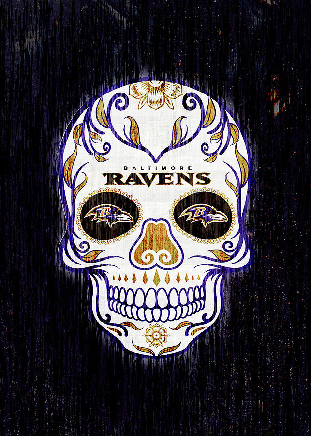 Skull Baltimore Ravens NFL Tumbler For Fans