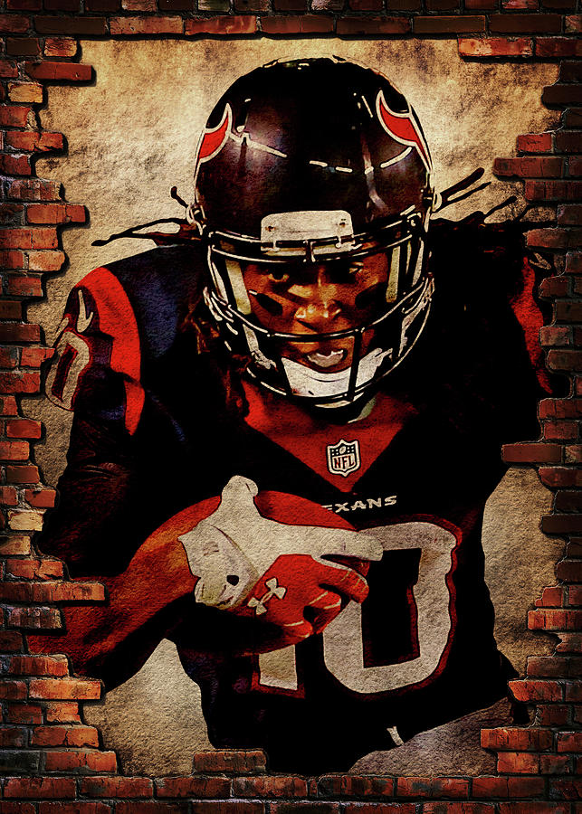 Player Houston Texans Player Deandre Hopkins Deandrehopkins Deandre Hopkins  Deandre Rashaun Hopkins Digital Art by Wrenn Huber - Pixels