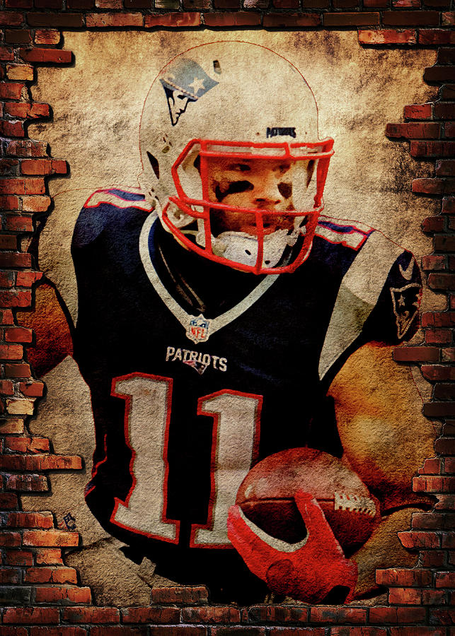 Football New England Patriots Player Julian Edelman Julianedelman Julian  Edelman Julianfrancisedelma Digital Art by Wrenn Huber - Pixels