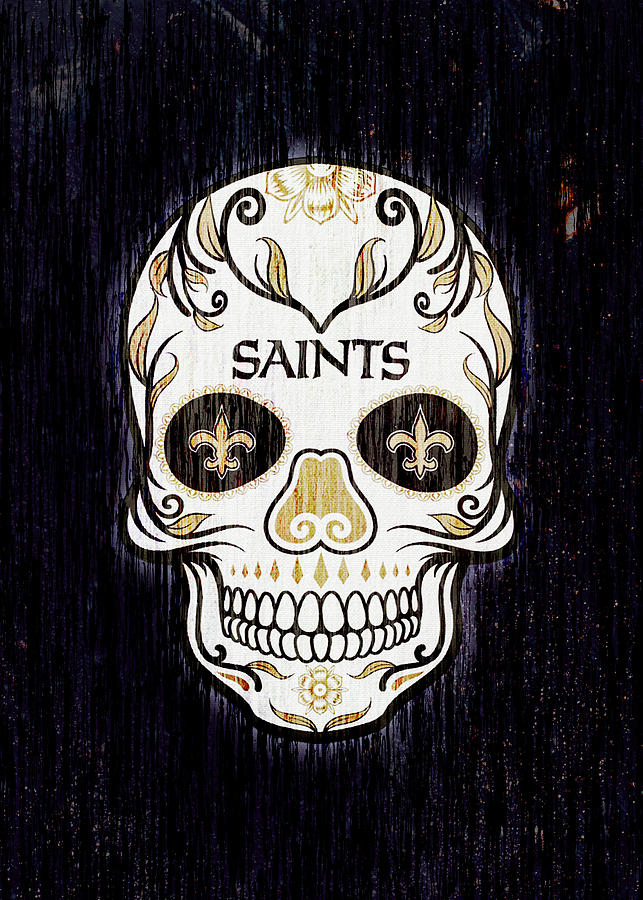 New Orleans Saints Skull T-Shirt