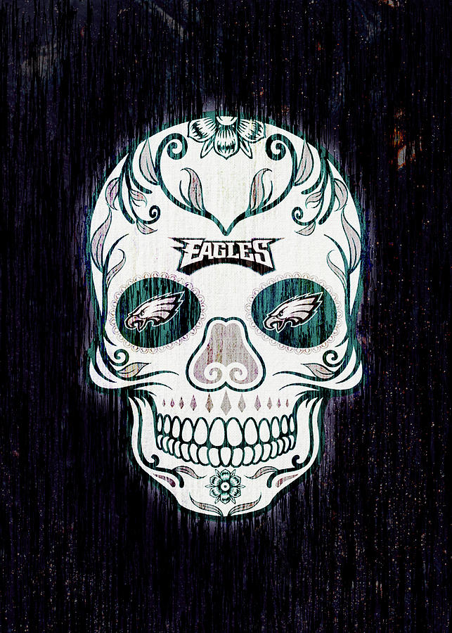 NFL Philadelphia Eagles Skull Halloween Summer Stay Cool And