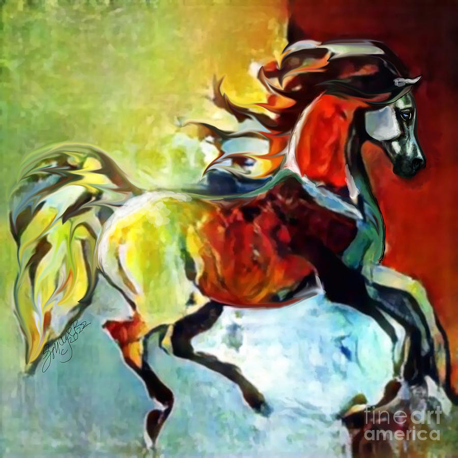 NFT Cantering Horse 007 by Stacey Mayer Digital Art by Stacey Mayer NFT Cantering Horse 007 by Stacey Mayer Digital Art by Stacey Mayer
