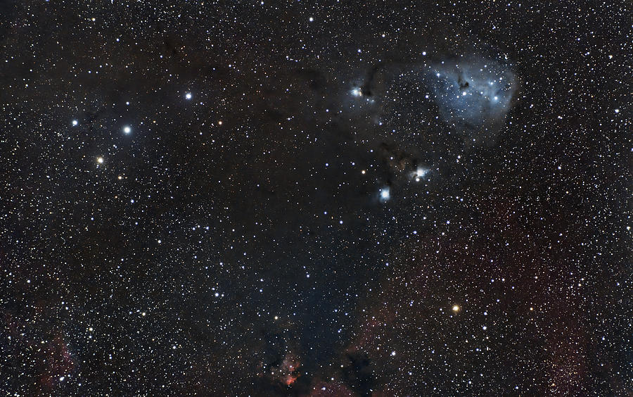 Dreyers Nebula and the dark dust cloud Photograph by Brian Weber