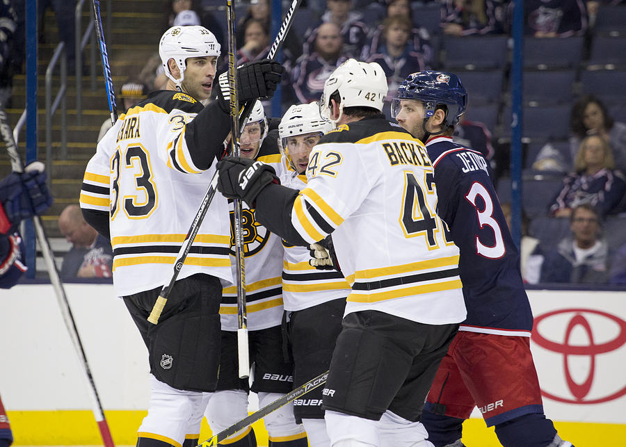 NHL: OCT 13 Bruins at Blue Jackets Photograph by Icon Sportswire