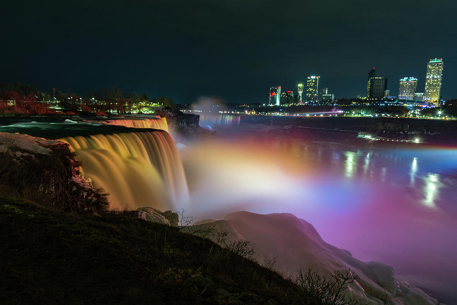 Nature Photograph - Niagara at Night by Michael Griffiths