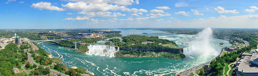 Landscape Photograph - Niagara Falls aerial view by Songquan Deng
