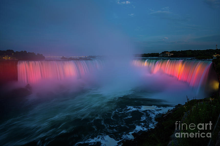 Niagara Falls After Sunset Photograph