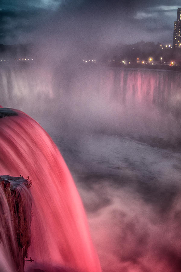 Niagara Falls at Dusk V1 Photograph by Tom Kelly