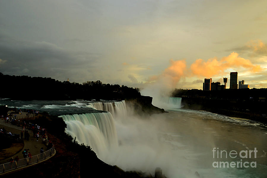 Niagara Falls At Sunset August 18, 2021 Photograph by Sheila Lee - Fine ...