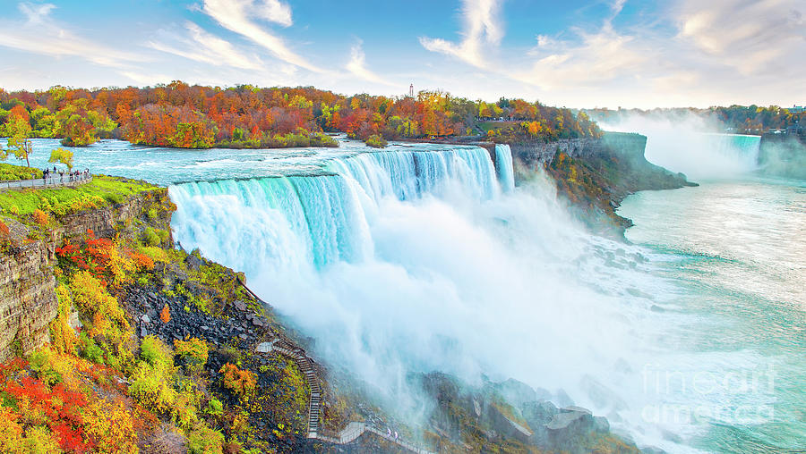 Niagara Falls Autumn Landscape Photograph by Charline Xia Pixels