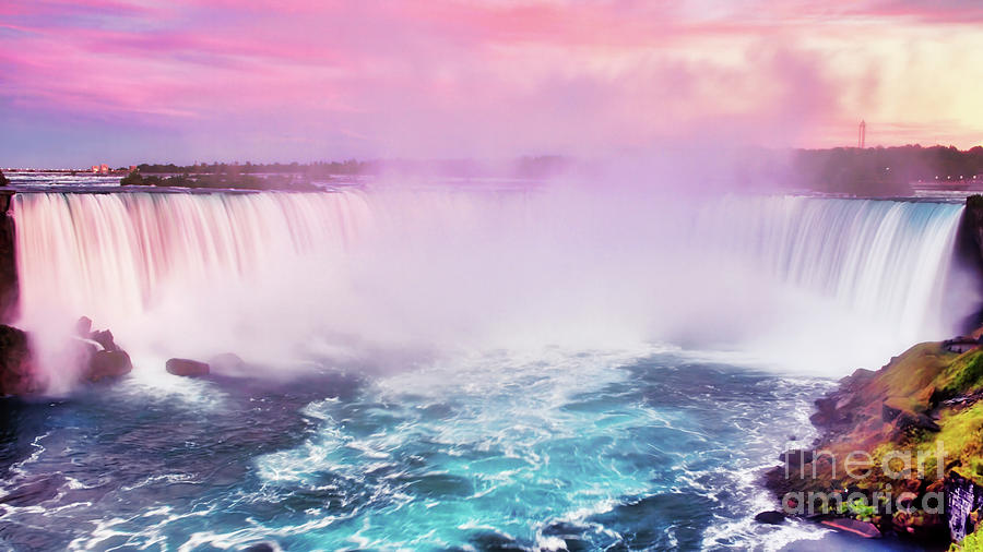 Niagara Falls Beautiful Dusk Photograph by Charline Xia