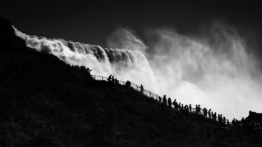Niagara Falls. Between Heaven and Earth. Digital Art by Edward Galagan