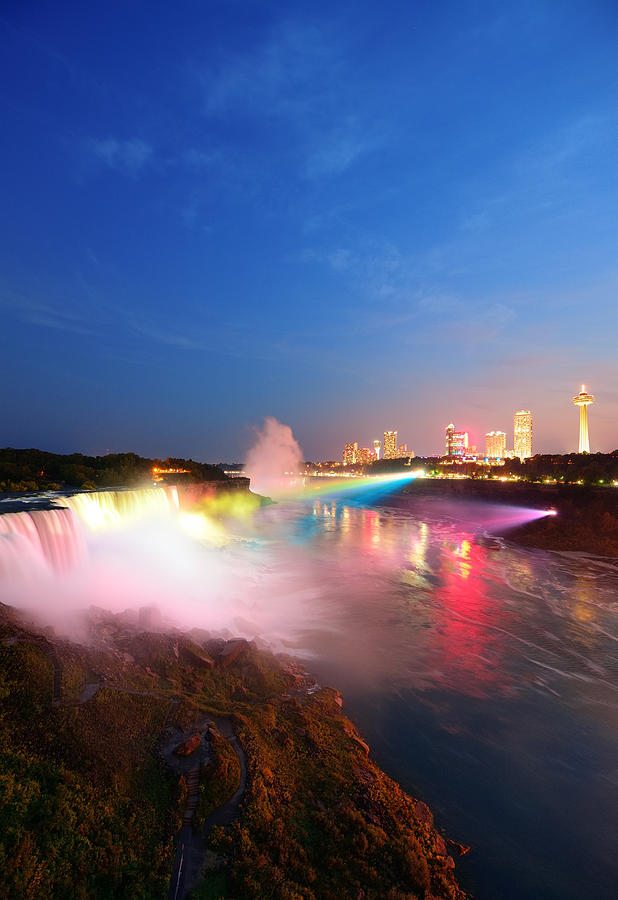 Niagara Falls in colors Photograph by Songquan Deng