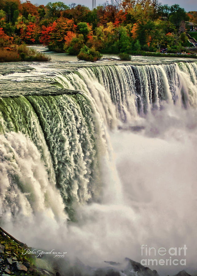Niagara River Falls In October Photograph by Robin Amaral Pixels