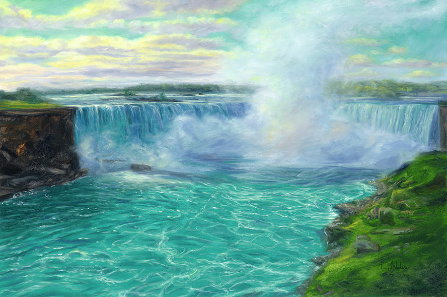 Nature Painting - Niagara Falls by Lucie Bilodeau