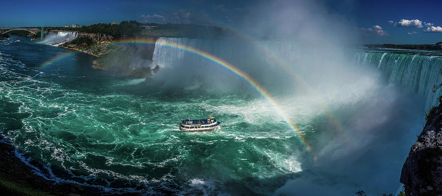 Niagara Falls Panorama Photograph by James C Richardson