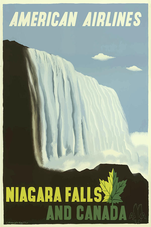 Niagara Falls Vintage Travel Poster Mixed Media by Movie Poster Prints