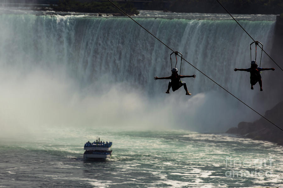 Niagara Falls Zip Line Adventure Photograph by JT Lewis